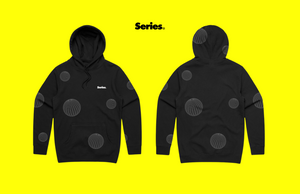 SERIES WORLD TOUR  "GLOBAL ALL OVER" HOODY (BLACK)