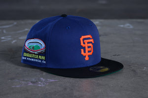 NEW ERA “CANDLESTICK NIGHTS" SF GIANTS FITTED HAT (NAVY/BLACK)