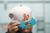 NEW ERA “AC TRANSIT 2.0" OAKLAND A'S FITTED HAT (CHROME/GREEN)