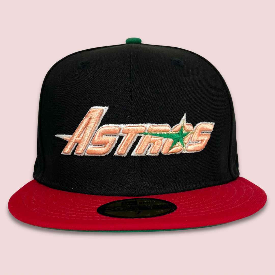 Black and red astros hat sales