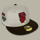 NEW ERA "THE ORIGINAL 2.0" SAN FRANCISCO GIANTS FITTED HAT (STONE/BROWN) - size 6 7/8