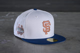 NEW ERA “SUTRO" SF GIANTS FITTED HAT (STONE OCEANSIDE BLUE)