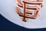 NEW ERA “SUTRO" SF GIANTS FITTED HAT (STONE OCEANSIDE BLUE)