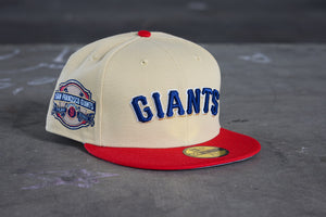 NEW ERA “MUSTARD" SF GIANTS FITTED HAT (VEGAS GOLD/RED)