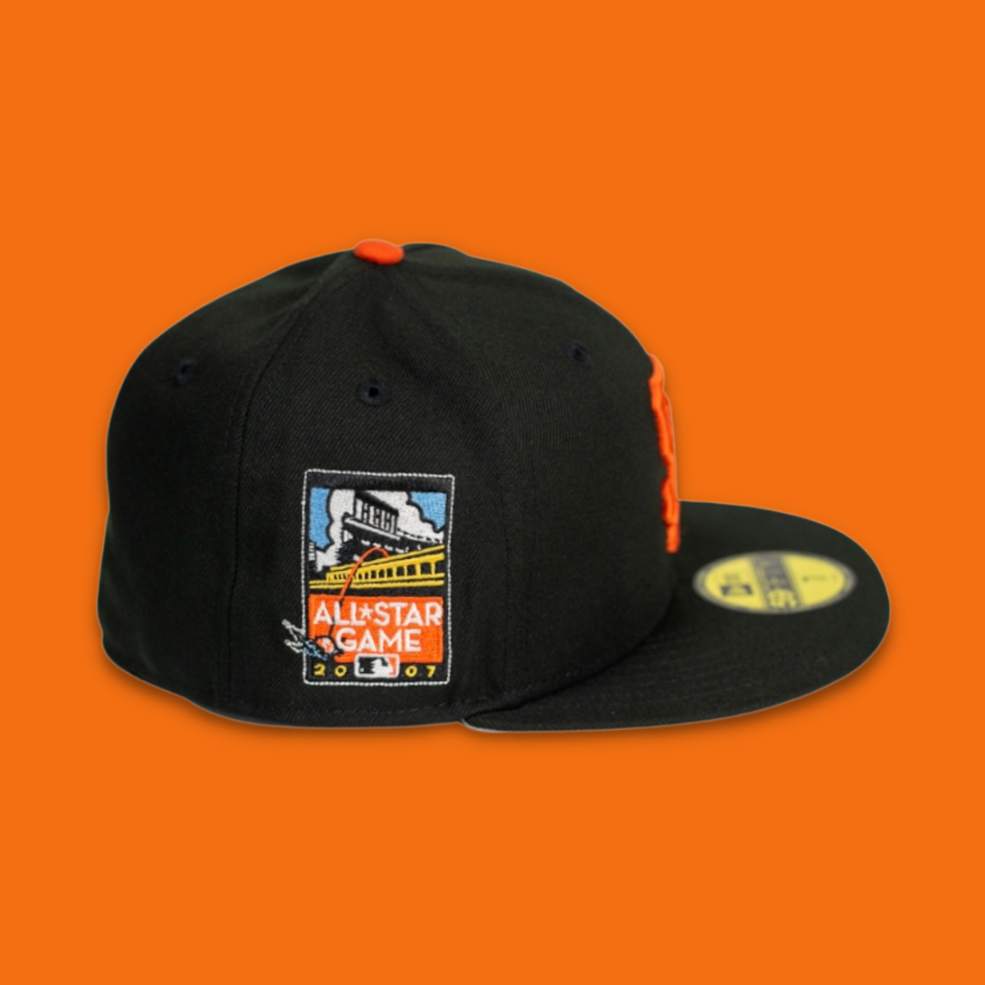 And White New Era Men's San Francisco Giants Clubhouse Black