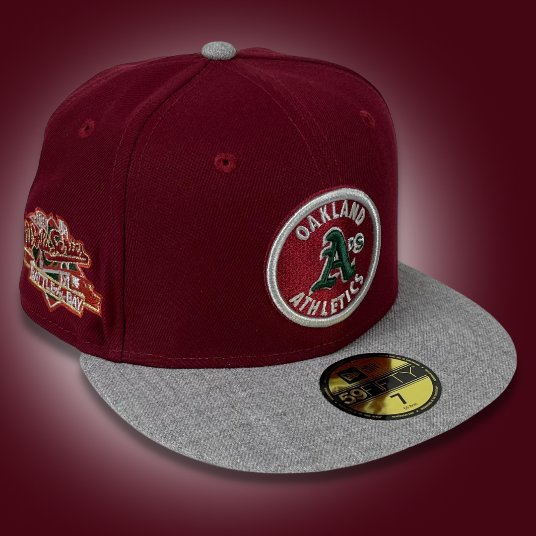 NEW ERA BIG GAME OAKLAND ATHLETICS FITTED HAT (CARDINAL RED/HEATHER – So  Fresh Clothing