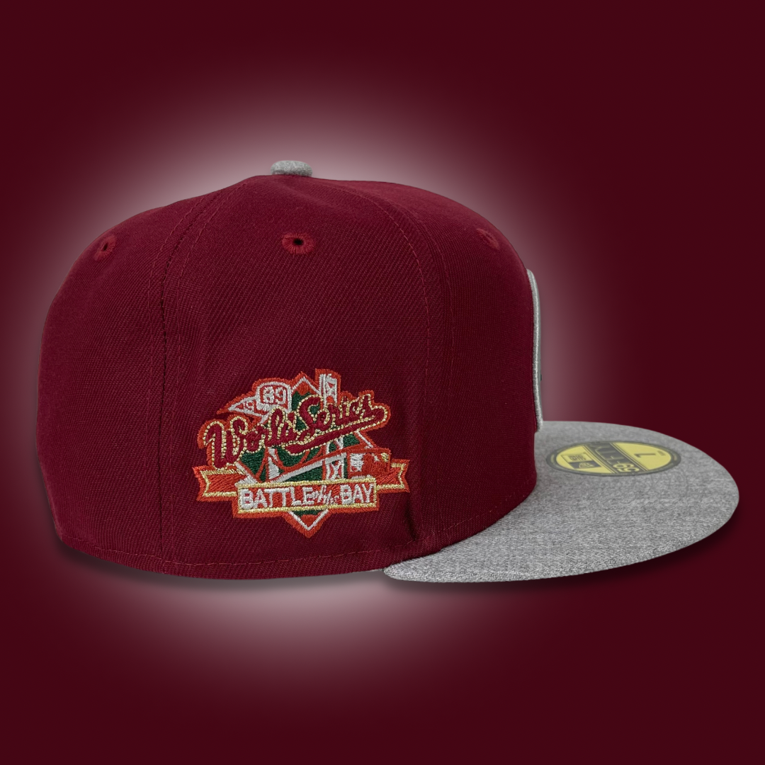 Oakland Athletic's hat with big logo.