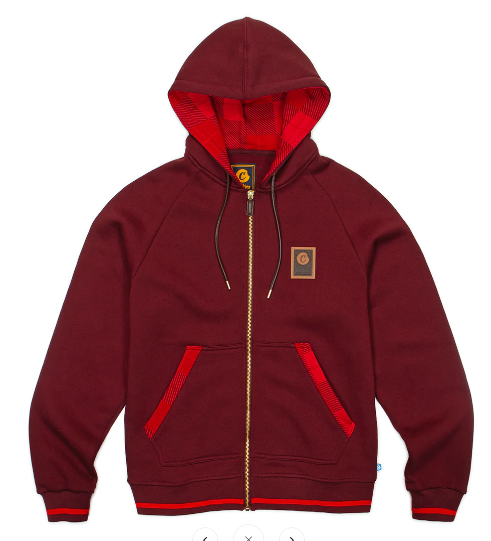 Burgundy sales cookies hoodie
