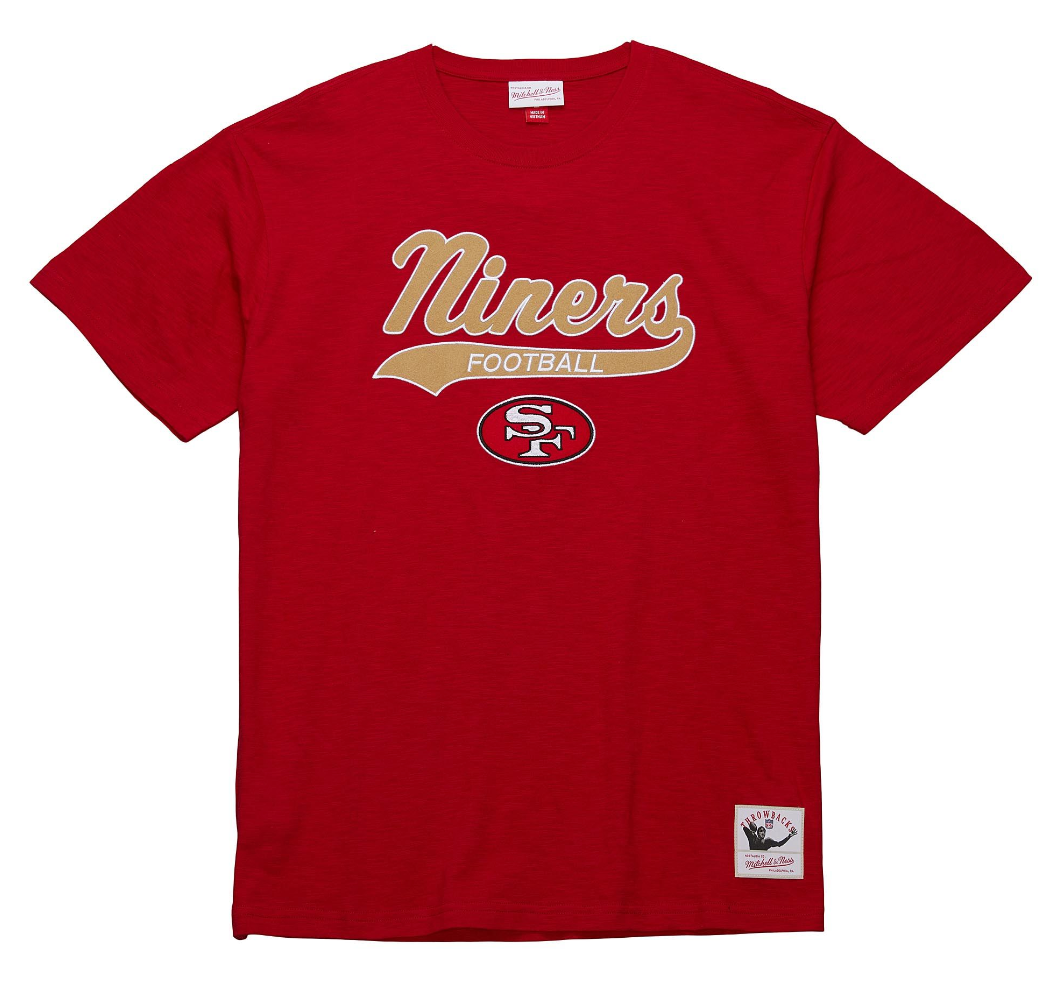 MITCHELL NESS LEGENDARY VINTAGE LOGO SAN FRANCISCO 49ERS TEE RED So Fresh Clothing