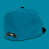 SFC X BAD NEWS BASS "THE TANK" NEW ERA FITTED HAT (TEAL/BLACK)