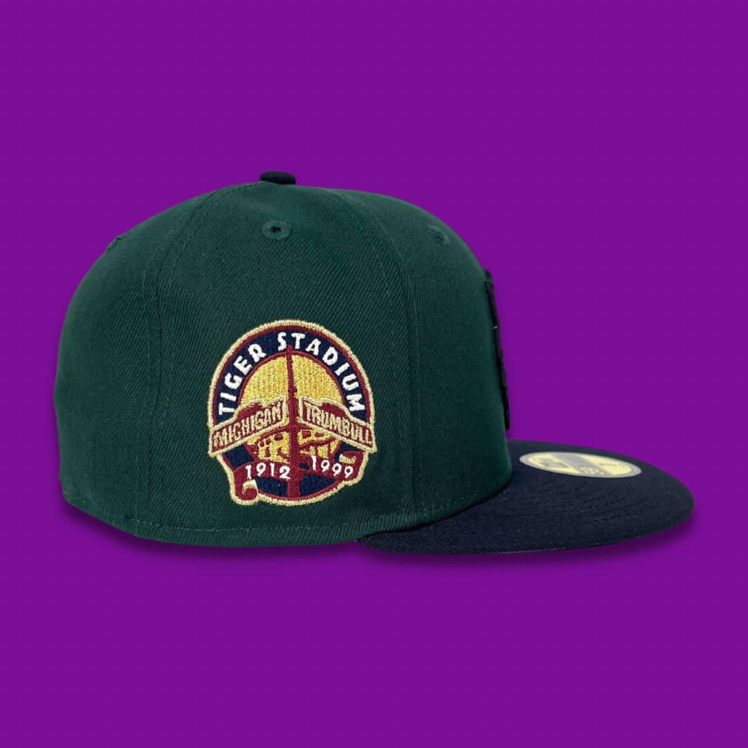 NEW ERA PURPLE LABEL DETROIT TIGERS FITTED HAT (GREEN/NAVY) – So