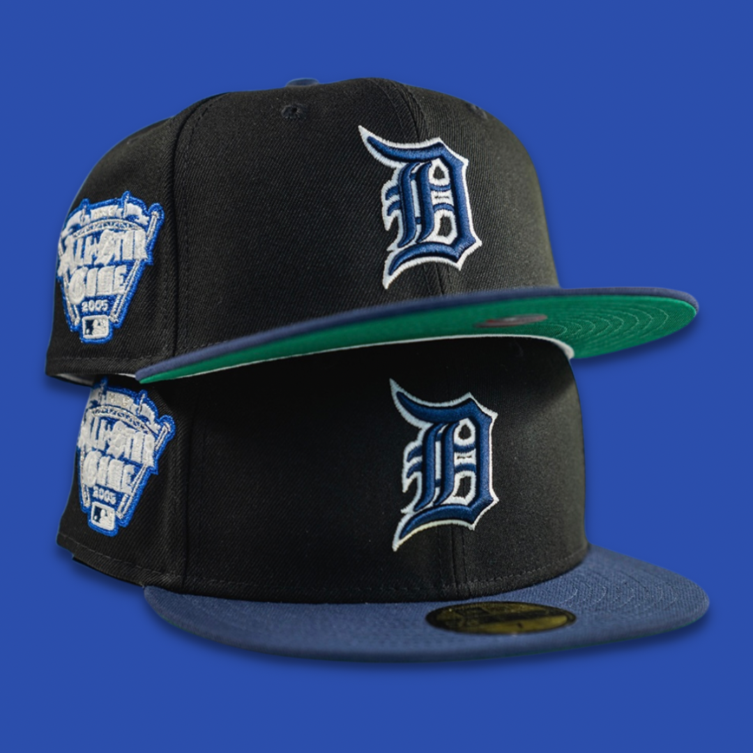 NEW ERA LETTERMAN DETROIT TIGERS FITTED HAT (BLACK/NAVY) – So