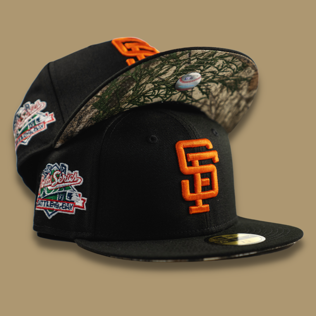 BLACK ORANGE SAN FRANCISCO GIANTS CUSTOM FITTED CAP