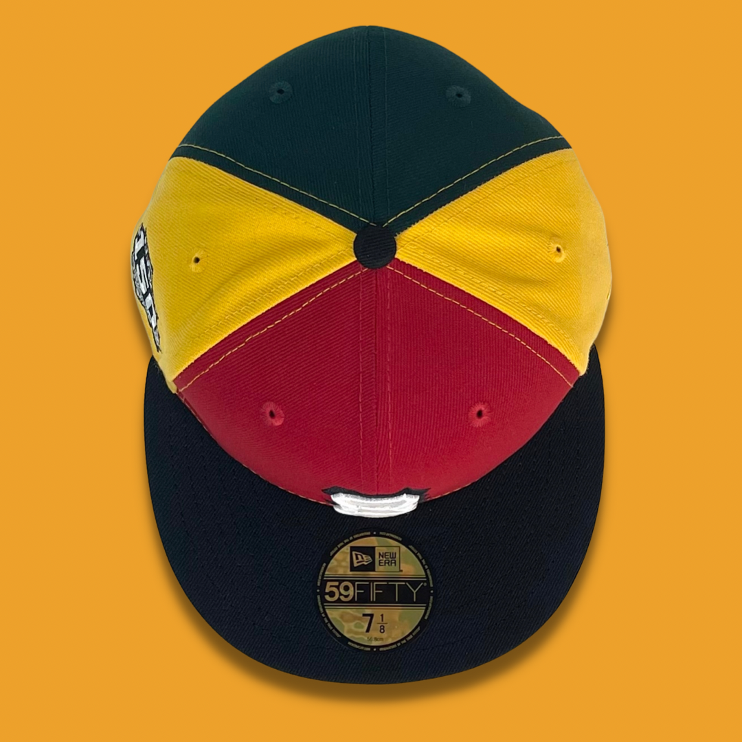 NEW ERA CORNER POCKET BOSTON BEES FITTED HAT (RED/YELLOW/GREEN) – So  Fresh Clothing