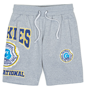 COOKIES "DOUBLE UP" SWEAT SHORTS (HEATHER GREY)