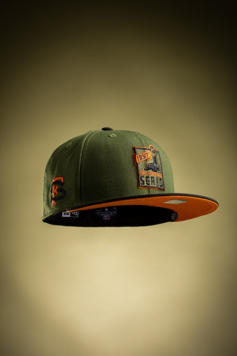 SAN FRANCISCO SEALS BARRACKS FITTED HAT (CRISSY FIELD GREEN