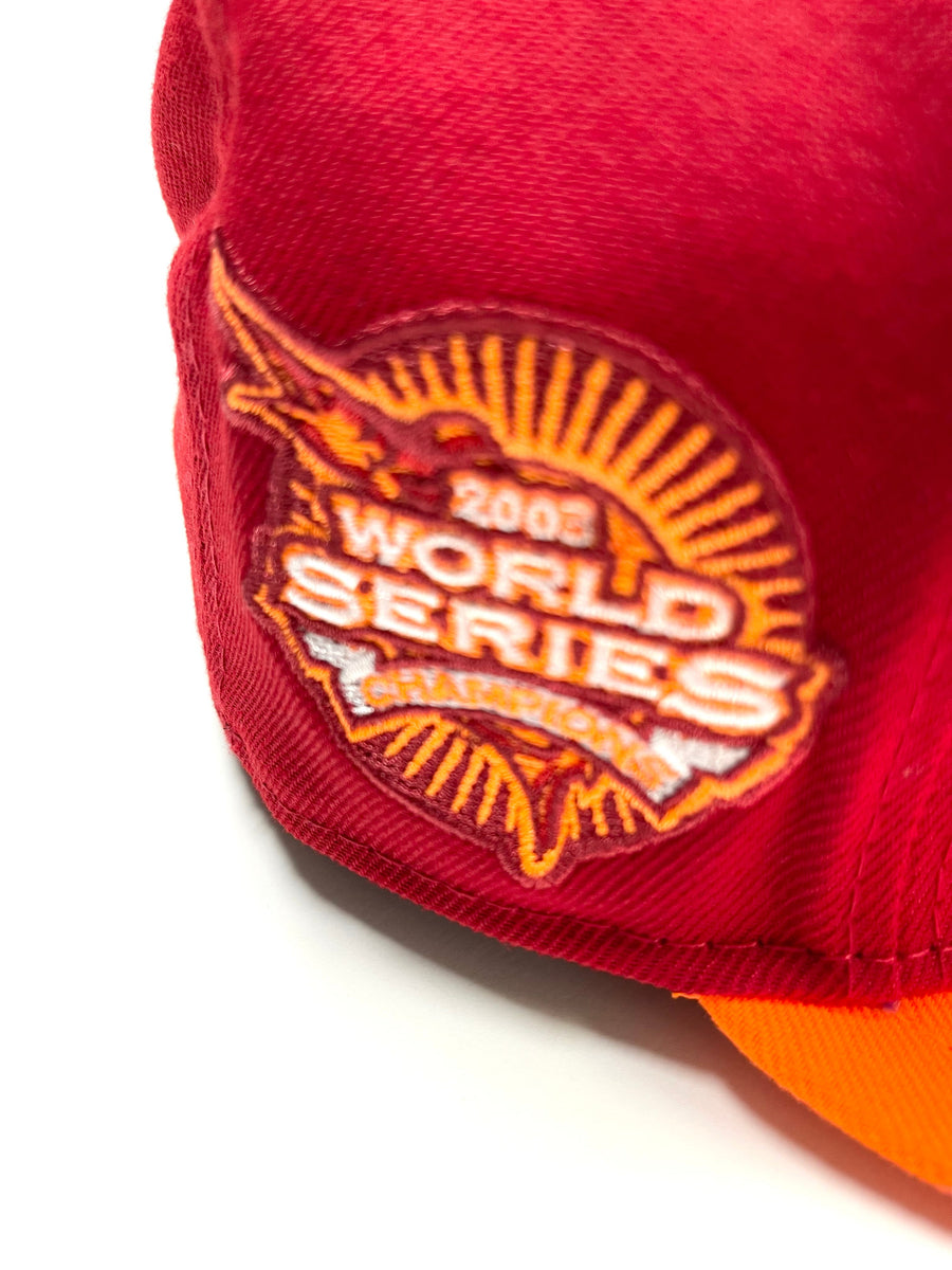 NEW ERA RED SNAPPER” FLORIDA MARLINS FITTED HAT (RED/ORANGE) – So Fresh  Clothing