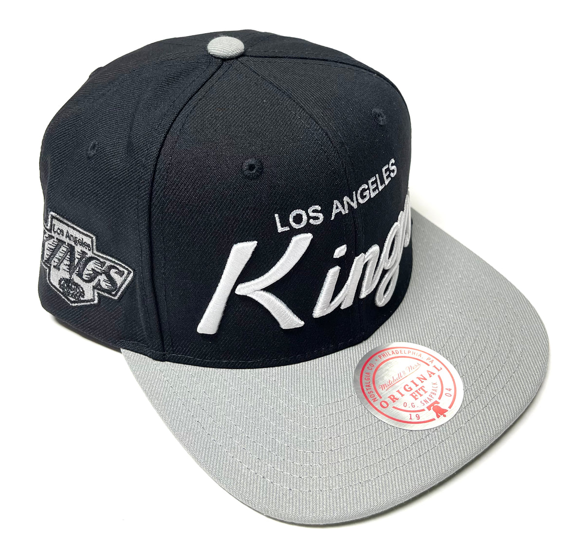 Los Angeles Kings Mitchell & Ness Vintage Snapback Hat - Cream/Purple