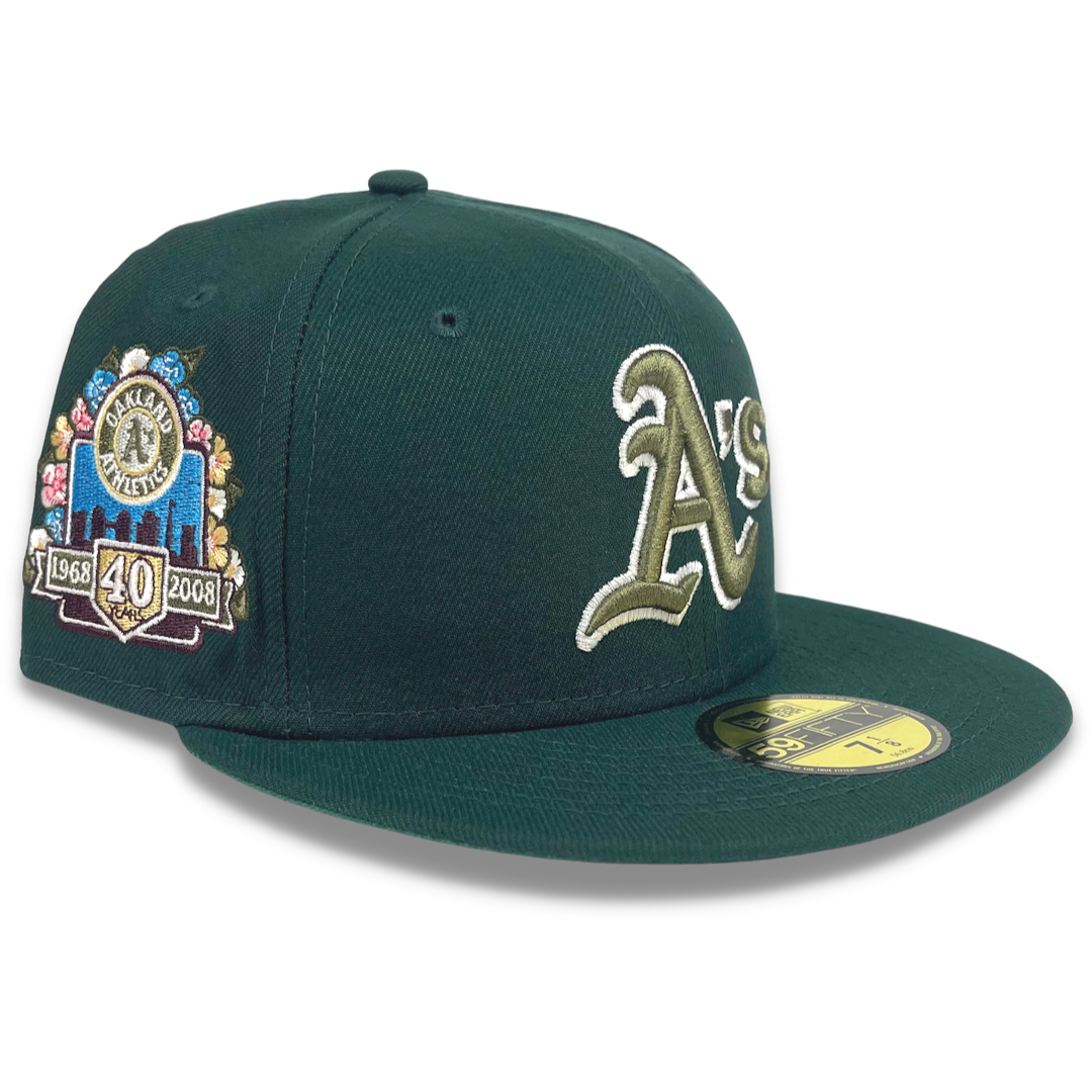 New Era Oakland Athletics Botanical 59FIFTY Mens Fitted Hat (Green)