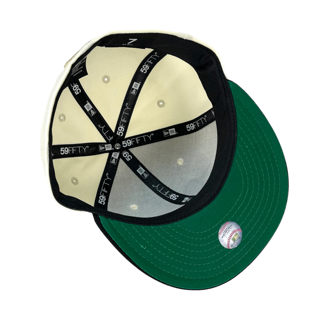 Boston Red Sox LOS-LOGOS White-Green Fitted Hat by New Era