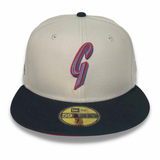 NEW ERA "GRANT" SF GIANTS FITTED HAT (STONE GREY/BLACK) (SIZE 7 1/2, 7 5/8 & 8 1/8)