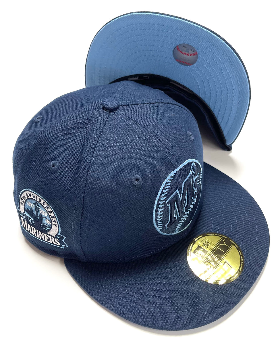 NEW ERA CHASING M'S SEATTLE MARINERS FITTED HAT (OCEAN BLUE/LIGHT BL – So  Fresh Clothing