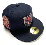 NEW ERA “SCREAMING TIGER” DETROIT TIGERS FITTED HAT (NAVY/CREAM/RED)