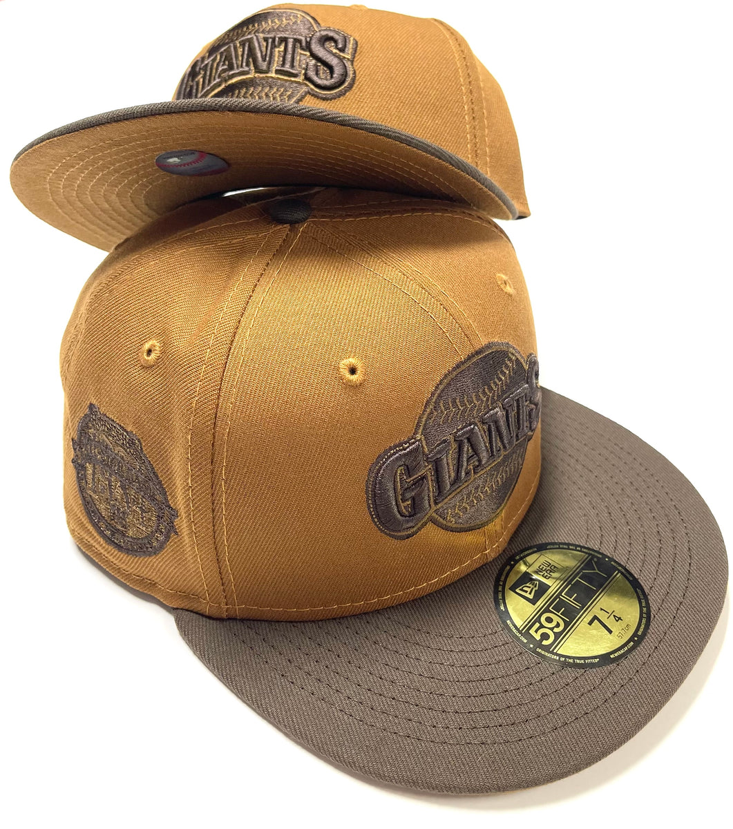 NEW ERA TONAL SF GIANTS FITTED HAT (TOASTED PEANUT/DARK BROWN