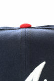 NEW ERA "DELUXE"ATLANTA BRAVES FITTED HAT (NAVY/RED)