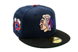 NEW ERA "POLO SWEATER 2.0" BLACKHAWKS FITTED HAT (NIGHTSHIFT NAVY/BLACK/ H RED)