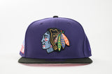 NEW ERA "WATER" CHICAGO BLACKHAWKS (PURPLE/BLACK)