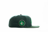 NEW ERA "JET LIFE" WINNEPEG JETS FITTED HAT (DARK GREEN/CILANTRO GREEN/BLACK