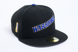 NEW ERA "RUN TMC" GOLDEN STATE WARRIORS FITTED HAT (BLACK/ DARK ROYAL)