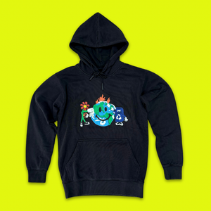 MARKET  "SMILEY STUDIOS" HOODY (WASHED BLACK)