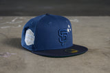 NEW ERA "DIAMOND DISTRICT" SF GIANTS FITTED HAT (OCEANSIDE/NAVY)