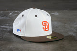 NEW ERA "$HORTY" SAN DIEGO PADRES FITTED HAT (CHROME/WALNUT)