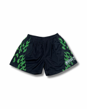 MARKET "TOXIC FLAMES" MESH SHORTS (BLACK)