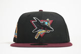 NEW ERA "INSTANT VINTAGE" SAN JOSE SHARKS (BURGANDY/BLACK)