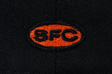 SFC X TEAM TERRIBLE "LOGO" NEW ERA FITTED HAT (BLACK/ORANGE))