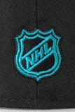 NEW ERA "NIGHT SWIM" SAN JOSE SHARKS FITTED HAT (BLACK/NAVY/TEAL)