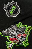 NEW ERA "CREATURE” SAN JOSE SHARKS FITTED HAT (BLACK/LIME GREEN)