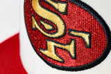 NEW ERA "RICE & RONNIE ” SAN FRANCISCO 49ERS FITTED HAT (CHROME WHITE/SCARLET)
