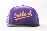 NEW ERA "DUNK CONTEST" OAKLAND ATHLETICS FITTED HAT (PURPLE/BLACK/RED)