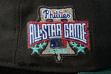NEW ERA "OPT 2.0" PHILADELPHIA PHILLIES  FITTED HAT (BLACK/DARK GREEN/RED)