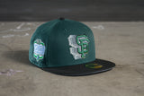 NEW ERA "LOMBARD ST" SF GIANTS FITTED HAT (GREEN/BLACK/ METALLIC SILVER)