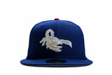 NEW ERA "BUFFALO KIDS" SCOTTSDALE SCORPIONS  FITTED HAT (LIGHT ROYAL/SCARLET)
