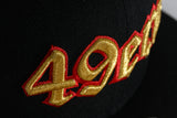 NEW ERA "OLD MONEY" SAN FRANCISCO 49ERS FITTED HAT (H RED /BLACK)