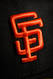 NEW ERA "RETRO CLASSIC" SAN FRANCISCO  FITTED HAT (BLACK/ORANGE)