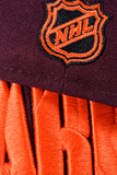 NEW ERA "ORANGE" SAN JOSE SHARKS FITTED HAT (MAROON/BLACK)