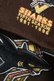 NEW ERA "OUT THE MUD” SAN JOSE SHARKS  FITTED HAT (BURNT WOOD / BLACK/ RIFLE GREEN)